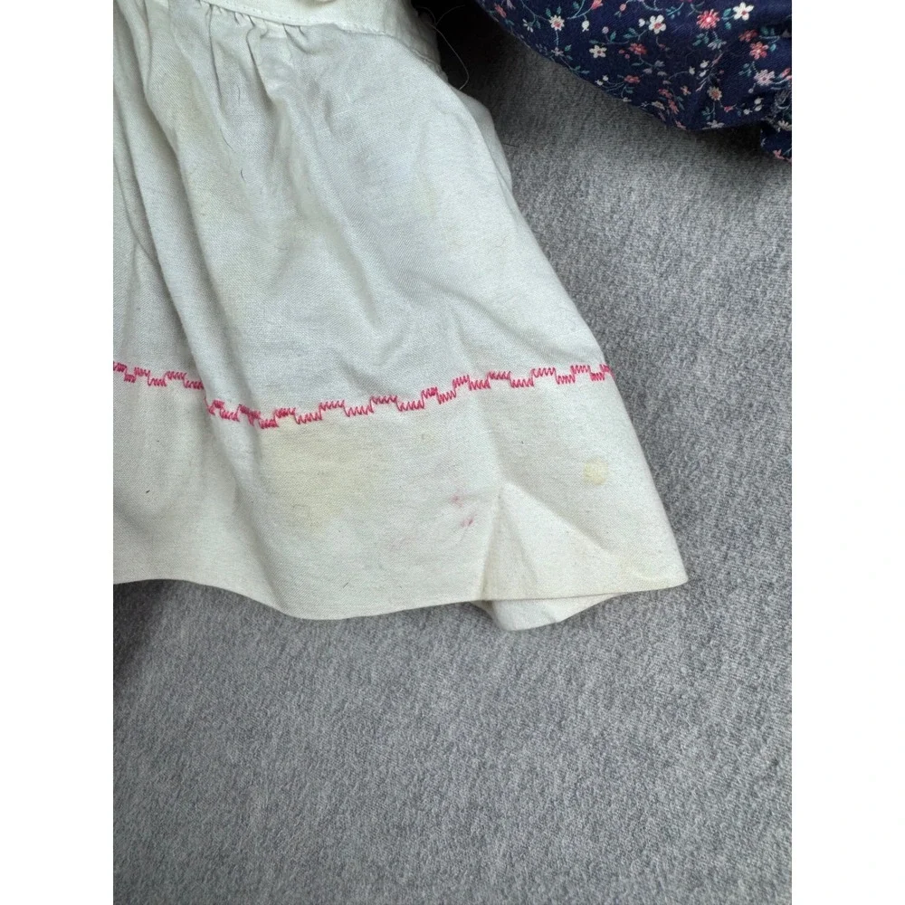 Vintage Raggedy Ann Cloth Doll Red Yarn Hair Floral Dress 20 Inch Plush Toy
